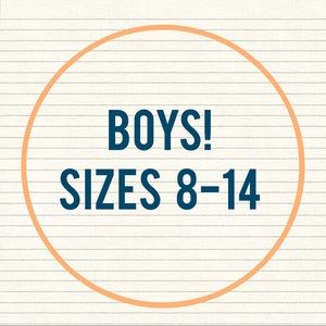 Tons of boys clothes! Sizes 8-14. Check them out and be sure to bundle and save.